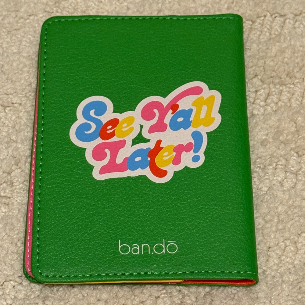 faux leather passport book